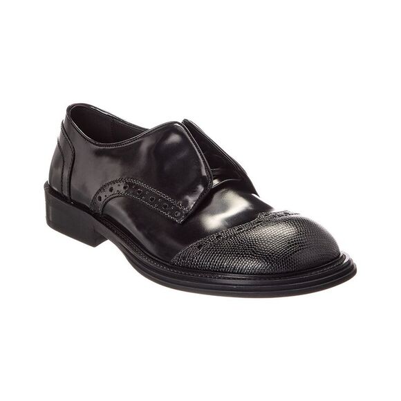 Ferragamo Leather Oxford Black